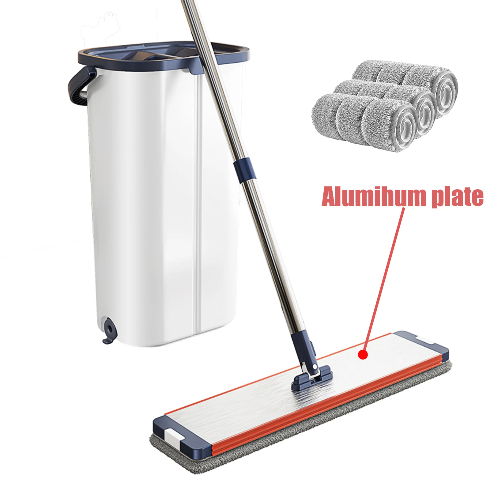 Floor washing mop,, Mop Buckets Separate Clean and Dirty Water,with Bucket Hand Free Lazy Cleaning Mop House Cleaning Floor washing mop,, Mop Buckets Separate Clean and Dirty Water,with Bucket Hand Free Lazy Cleaning Mop House Cleaning