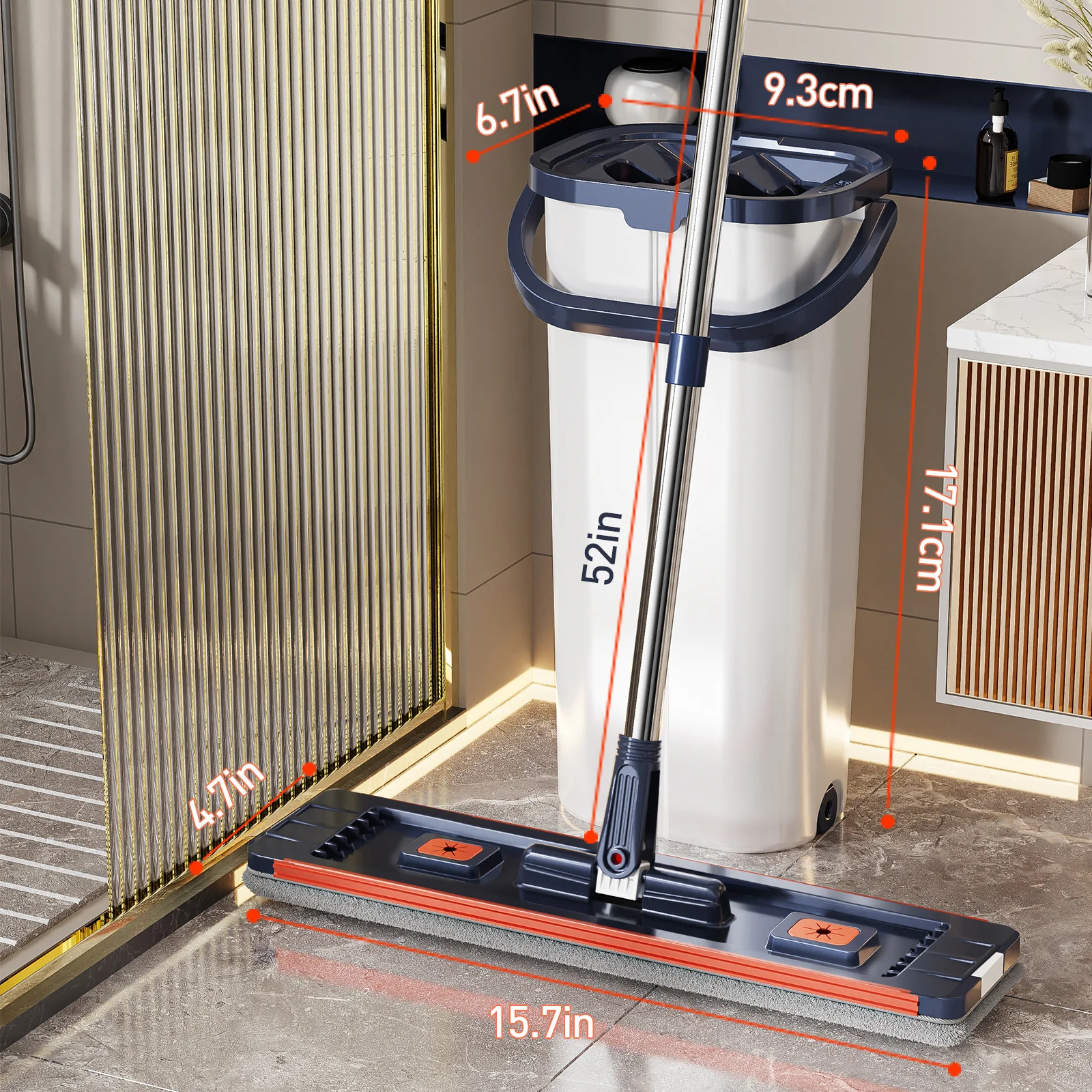 Floor washing mop,, Mop Buckets Separate Clean and Dirty Water,with Bucket Hand Free Lazy Cleaning Mop House Cleaning Floor washing mop,, Mop Buckets Separate Clean and Dirty Water,with Bucket Hand Free Lazy Cleaning Mop House Cleaning