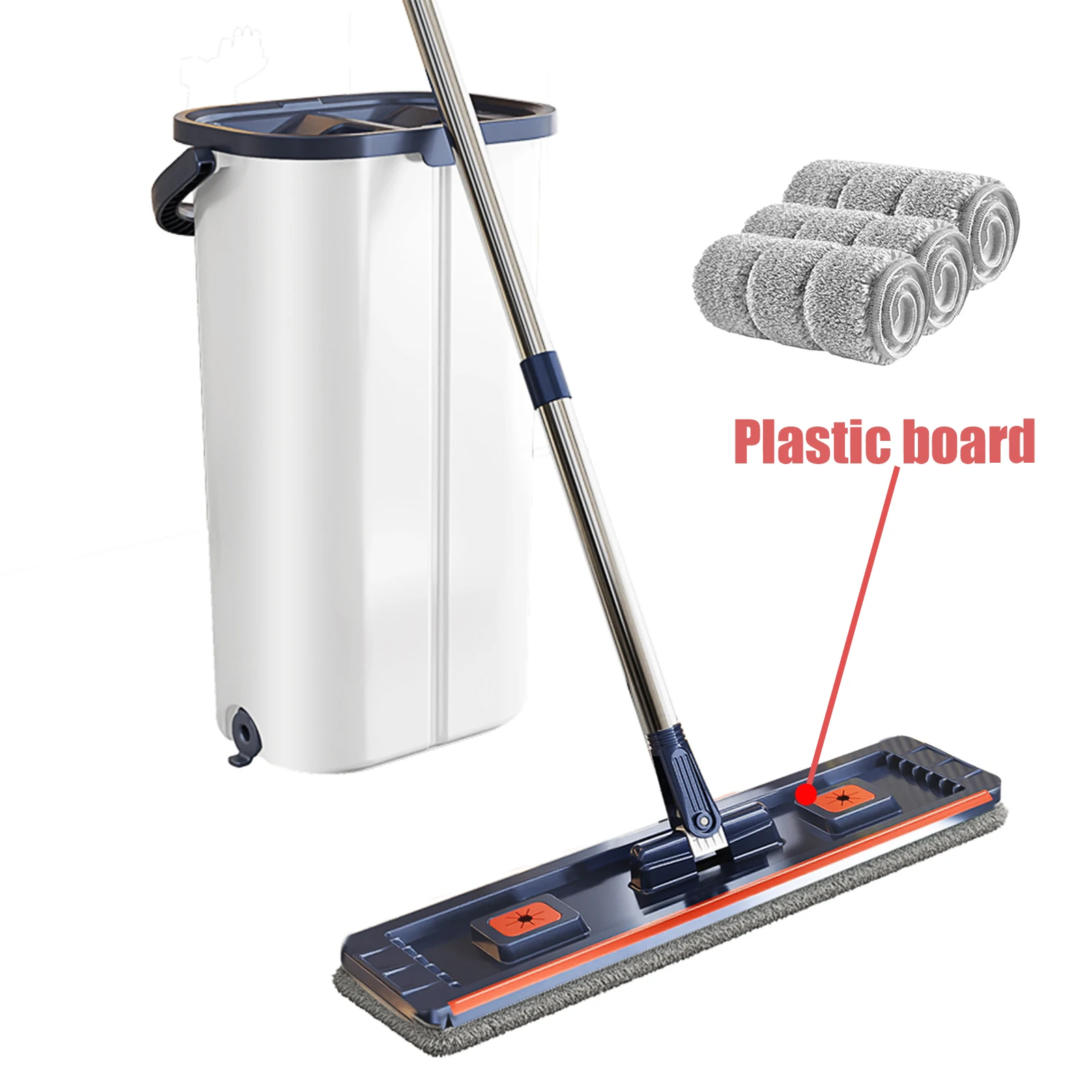 Floor washing mop,, Mop Buckets Separate Clean and Dirty Water,with Bucket Hand Free Lazy Cleaning Mop House Cleaning Floor washing mop,, Mop Buckets Separate Clean and Dirty Water,with Bucket Hand Free Lazy Cleaning Mop House Cleaning