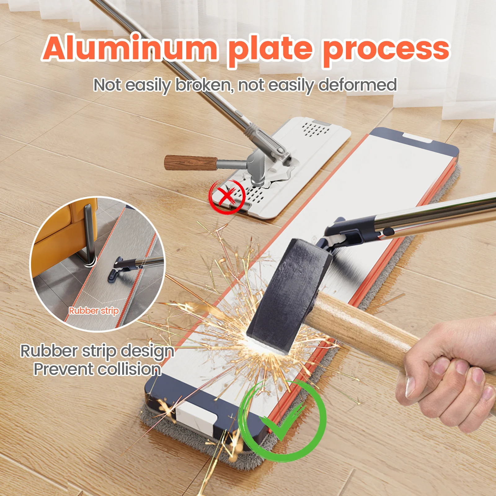 Floor washing mop,, Mop Buckets Separate Clean and Dirty Water,with Bucket Hand Free Lazy Cleaning Mop House Cleaning Floor washing mop,, Mop Buckets Separate Clean and Dirty Water,with Bucket Hand Free Lazy Cleaning Mop House Cleaning