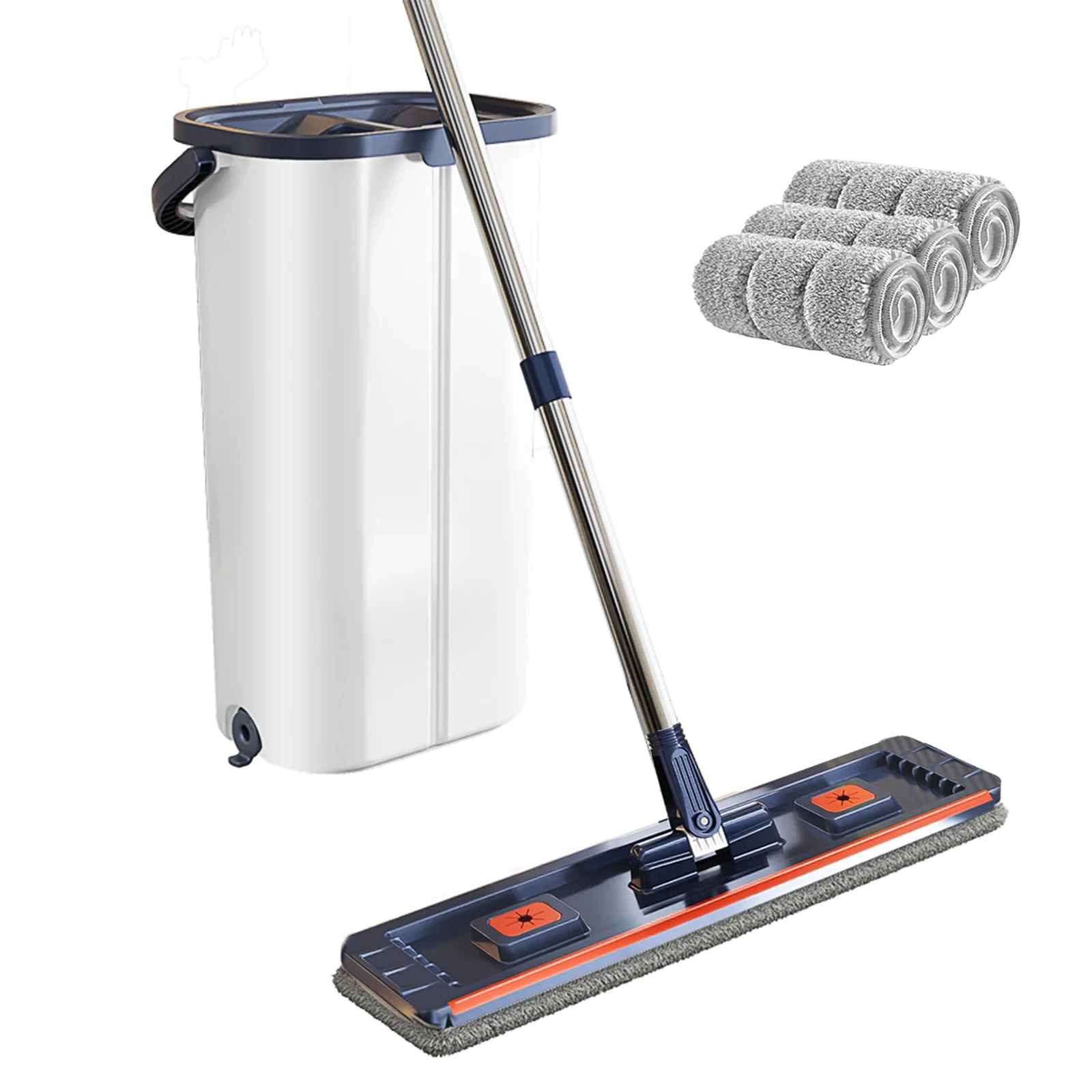 Floor washing mop,, Mop Buckets Separate Clean and Dirty Water,with Bucket Hand Free Lazy Cleaning Mop House Cleaning Floor washing mop,, Mop Buckets Separate Clean and Dirty Water,with Bucket Hand Free Lazy Cleaning Mop House Cleaning