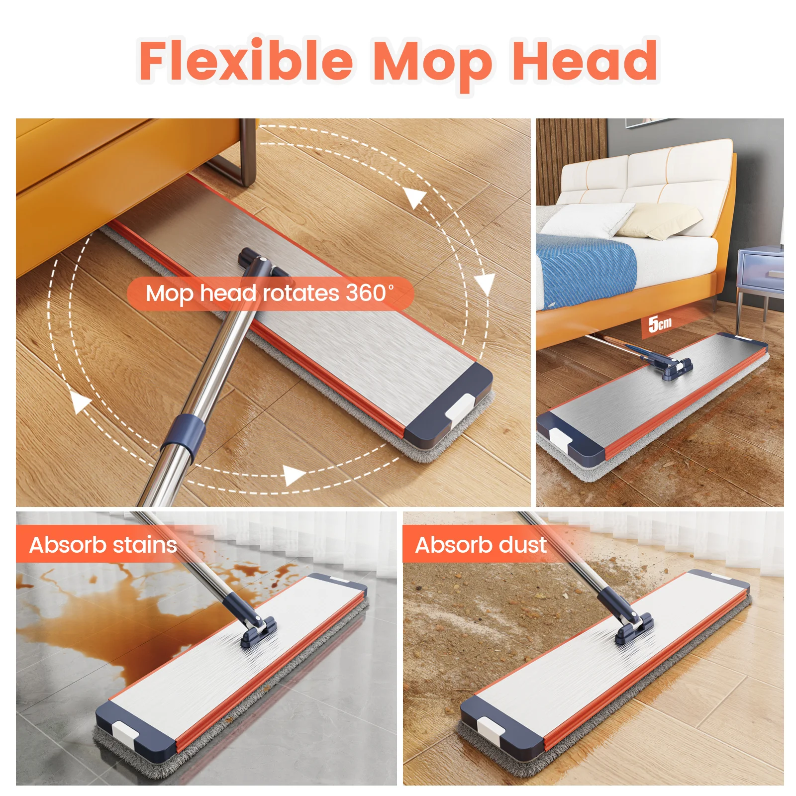 Floor washing mop,, Mop Buckets Separate Clean and Dirty Water,with Bucket Hand Free Lazy Cleaning Mop House Cleaning Floor washing mop,, Mop Buckets Separate Clean and Dirty Water,with Bucket Hand Free Lazy Cleaning Mop House Cleaning